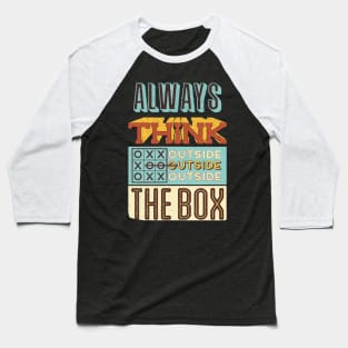 Entrepreneur outside the box shirt | inspirational motivational business shirt Baseball T-Shirt